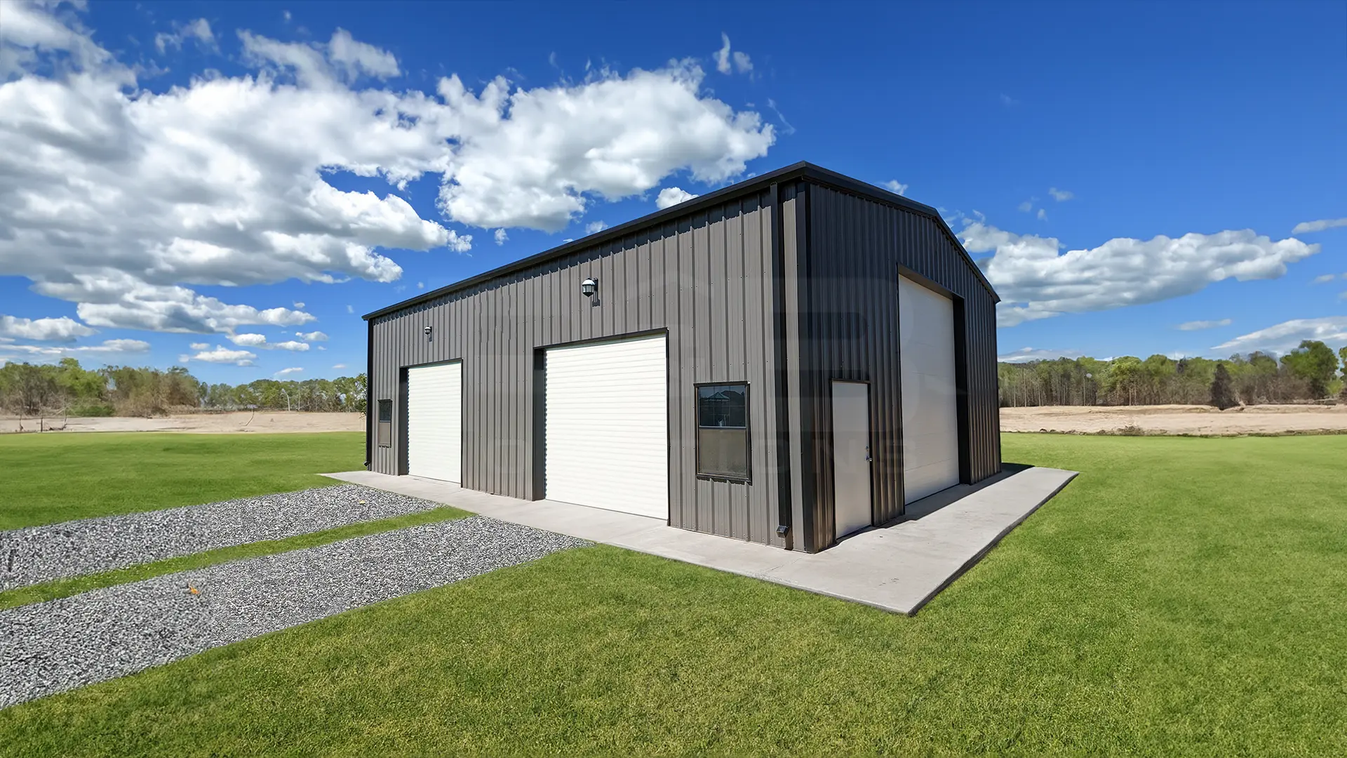 Tube frame commercial building