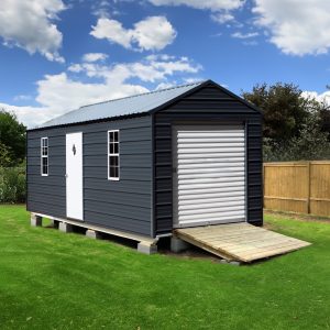 shed installed on blocks