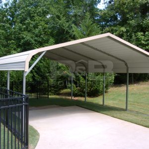 Traditional-white-carport